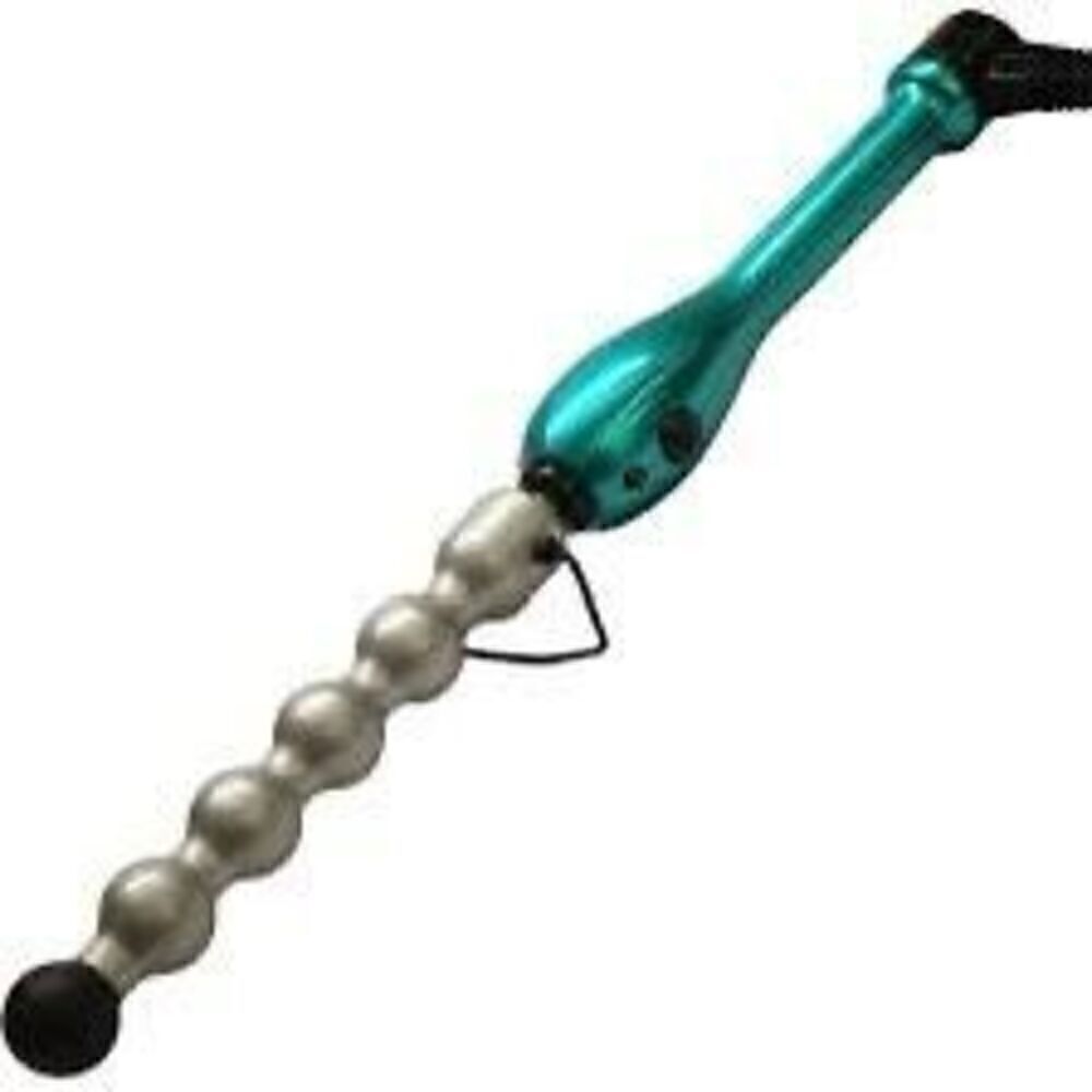 Bed Head Rock N Roller Clamp Free Hair Wand 8R320 Green Wave and Texture Curler